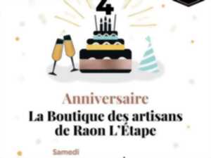 photo ANNIVERSAIRE DE LA BOUTIQUE DES ARTISANS