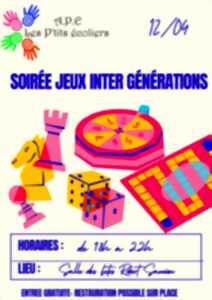 Soirée jeux inter générations