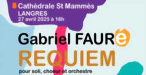 CONCERT CARITATIF REQUIEM GABRIEL FAURÉ