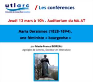 Conférence : Maria Deraismes, une féministe 