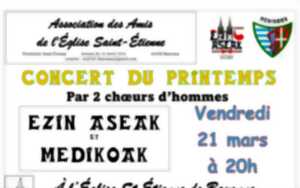 Concert du printemps par 2 choeurs d'hommes Ezin Aseak et Medikoak