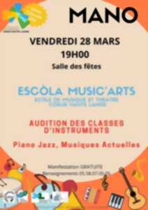 photo AUDITION DES ELEVES DE L'ESCOLA MUSIC'ARTS