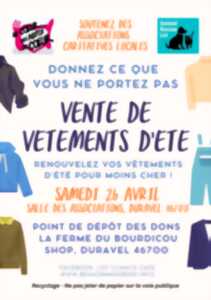 Vente de vêtements d'été