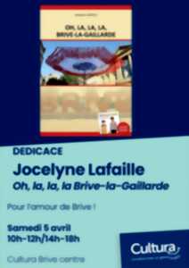 Dédicace de Jocelyne Lafaille (Cultura Brive Centre)