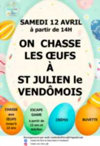 Chasse aux oeufs à  Saint-Julien-Le-Vendomois