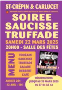 Soirée Saucisse Truffade à St-Crépin-et-Carlucet