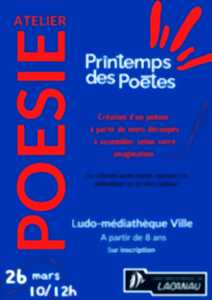 Atelier poésie : Printemps des poètes à partir de 8 ans