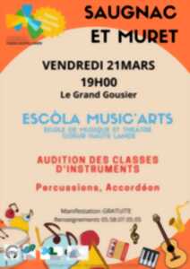 photo AUDITION DES ELEVES DE L'ESCOLA MUSIC'ARTS