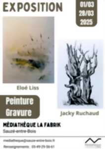 photo Exposition Peinture et gravure  Eloé Liss et Jacky Ruchaud