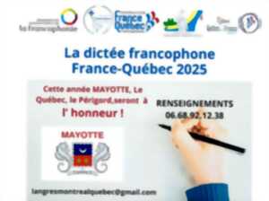 photo DICTÉE FRANCOPHONE FRANCE-QUÉBEC 2025