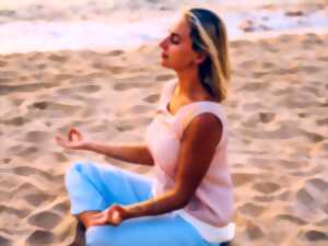 Méditation sur la plage