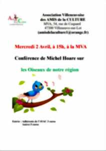 Conférence sur les oiseaux de notre région