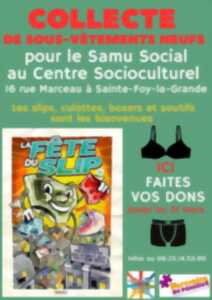 photo Collecte de sous-vêtements pour le SAMU social au Centre Socioculturel du Pays Foyen