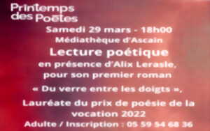 photo Printemps des Poètes : Lecture poétique