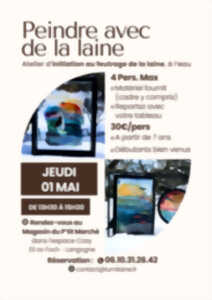 PEINDRE AVEC DE LA LAINE