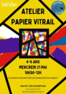 photo ATELIER PAPIER VITRAIL - ENFANTS - 4/6 ANS (COMPLET)