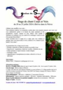 Stage de chant Corps et Voix