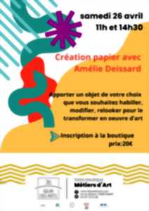 photo Création papier avec Amélie Deissard à Niort