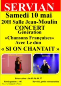 photo SOIRÉE GÉNÉRATION CHANSON FRANÇAISE