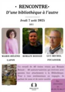 photo Rencontre avec Romain Boissié, Luc-Michel Fouassier et Marie-Hélène Lafon