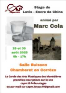 photo Stage de lavis, encre de chine avec  Marc COLA