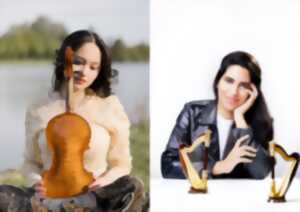 photo Festival de la Vézère: Iris Scialom, violon & Alexandra Bidi, harpe (Eglise de Malemort)