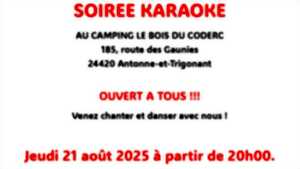 photo Le jeudi 21 août soirée Karaoké au Camping du Bois Coderc