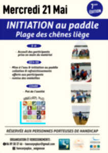 photo Initiation au Paddle - Plage des chênes liège