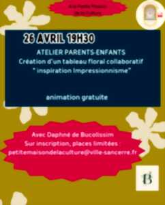 photo Atelier parents-enfants / Tableau floral