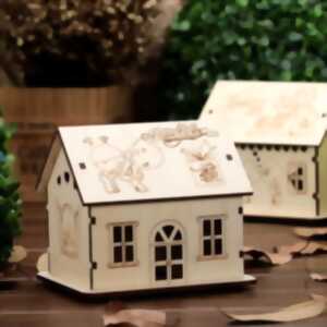 photo Atelier Fablab : Tirelire en bois