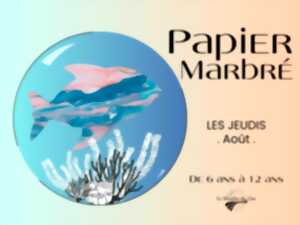 photo Papier marbré  au Moulin du Got