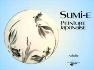 photo Sumi-e / Peinture japonaise   au Moulin du Got