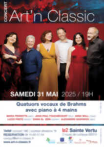 photo Art’n Classic – Quatuors vocaux de Brahms avec piano à 4 mains