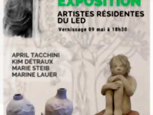 photo Exposition Artistes résidents du LED