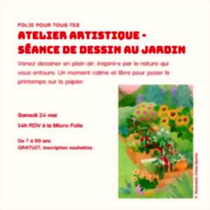 photo Atelier artistique : séance de dessin au jardin