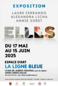 photo Exposition ELLES à l'espace d'art la Ligne Bleue - Carsac-Aillac