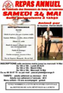 photo REPAS ANNUEL AMICALE DONNEURS DE SANG