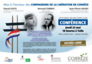 photo Conférence : Mise à l'honneur des Compagnons de la Libération en Corrèze