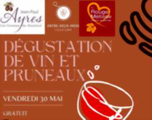 photo Dégustation de vin et pruneaux