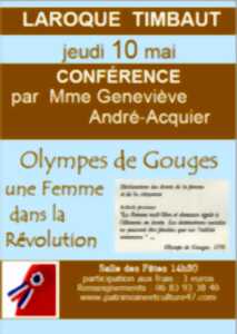 photo Conférence : Olympe de Gouges, une Femme dans la révolution