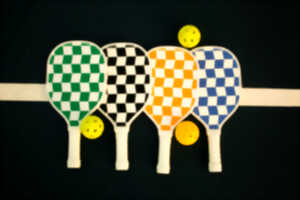 photo Pickleball et badminton à la patinoire