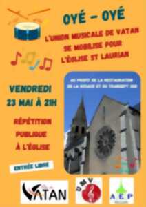 photo Répétition publique à l'Eglise