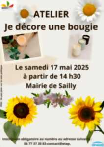 photo ATELIER DÉCORATION DE BOUGIES