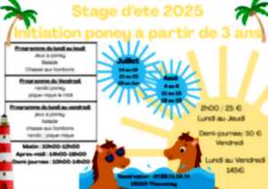 photo Initiation poney - stage d'été 2025
