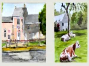 photo Exposition d'Aquarelles Normandes à la salle des fêtes - Meulles