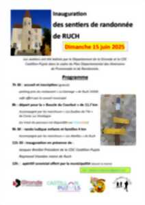 photo Inauguration des sentiers de randonnée de RUCH
