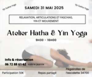photo ATELIER HATHA, YIN YOGA, ARTICULATIONS, FASCHIAS ET RELAXATION