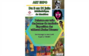 photo Exposition : vernissage peinture sur toile des jeunes du territoire
