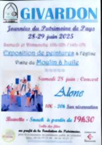 photo Exposition de peinture et visite du Moulin à huile