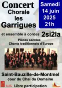 photo CONCERT CHORALE LES GARRIGUES